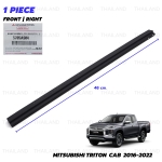 สักหลาดร่องกระจก ประตูหน้า-ข้างขวา สั้น ของแท้ 1 ชิ้น สีดำ สำหรับ Mitsubishi Triton L200 MQ MR Pick Up 2Dr ปี 2016-2022